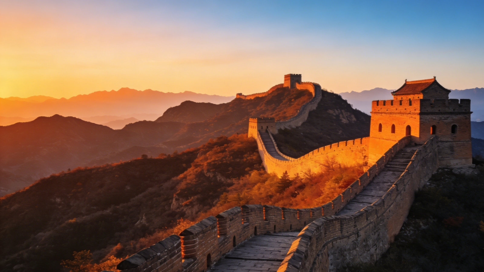 Scenic views of China travel destinations