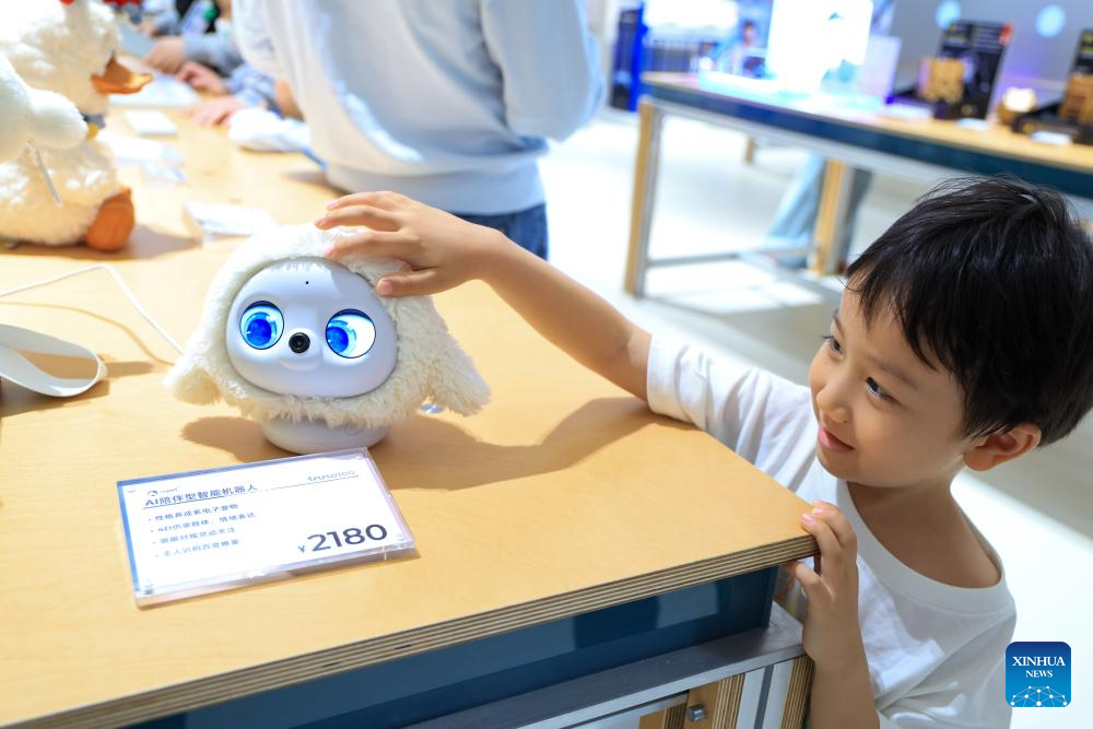AI toys on display at Haivivi headquarters