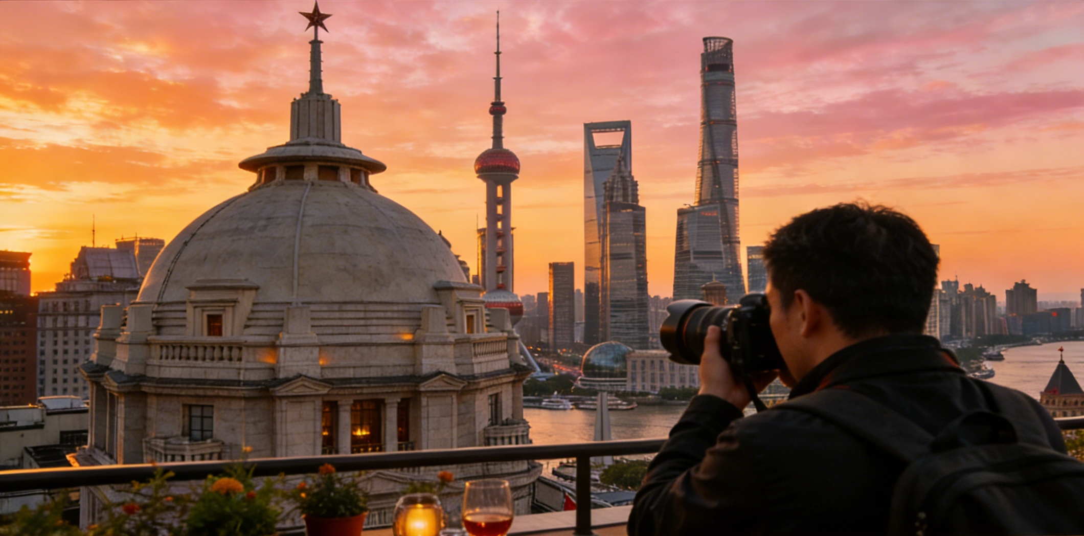 Shanghai Rooftop View